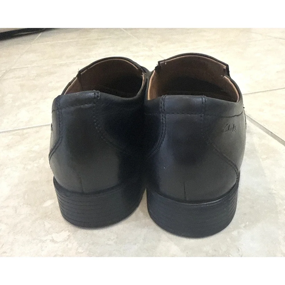 Clark Collection Men's 12 M Black Whiddon Step‎ Loafers Shoes Career Comfort